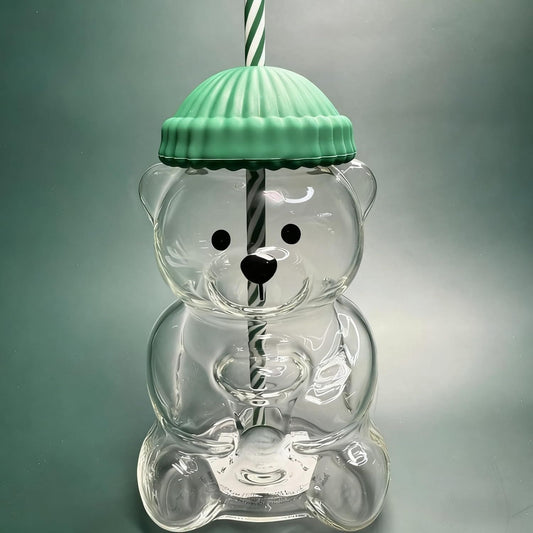 New Cute Bear Glass Cup
