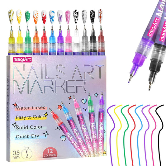 Nail Art Pens Set Fine Tips