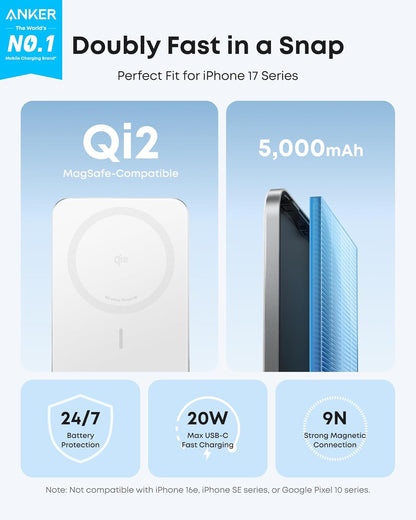 Ultra-Slim 5,000mAh Magnetic Battery Pack